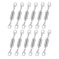 12 Pack Magnetic Necklace Clasps and Closures. Necklace Jewelry Extender with Strong Magnet. for Jewelry Necklace Bracelet Making. Gold and Silver Plating (12Pcs | Silver Cylinder) - color: 12Pcs | Silver Cylinder
