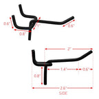 MOOCA 24 Pcs Small Metal Black Pegboard Hooks Hanger 2.6 Inch for Hanging Jewelry, Scarf, hat, Key, and mask - color: Black Hook