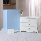 White Ballerina Musical Jewelry Box with Mirror for Girls and Women,Jewelry Storage Box, for Birthday,Valentine's Day and All Holidays,Great Gift for Daughter, Wife