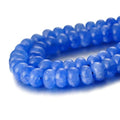5x8mm Natural Beads Rondelle Spacer Loose Beads for Jewelry Making DIY Crafts Design Handcraft Making 1 Strand 15.5"(Blue Jade) - color: Blue Jade