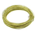 12 Gauage(2 mm),1 Pound 55ft Spool Brass Wire for Jewelry Making, Beading,Yellow Brass, Round, Dead Soft - size: 12 Gauage(2 Mm),1 Pound
