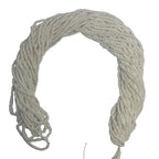 11/0 Glass Seed Beads, 12 String Hanks, Small Craft Beads, 2 mm (Bright White) - color: Bright White