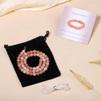 Stone Beads, 60pcs Sunstone, 6mm Round Loose Beads for Jewelry Making, Bracelets, with Bag, String & Card - color: Sunstone, size: 6mm