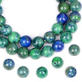 AD Beads Natural Gemstone Round Loose Beads 15" for Bracelet Necklace Earrings Jwelery Making Crafts DIY (4mm, Lapis Lazuli Chrysocolla) - color: Lapis Lazuli Chrysocolla, size: 4mm