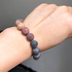 60pcs Natural Matte Picasso Jasper Gemstone Beads，6mm Frosted Round Loose Stone Beads for Jewelry Making Earring Bracelet Necklace DIY Crafts - color: Picasso Jasper, size: 6mm