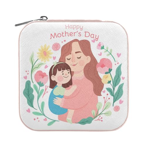 Travel Jewelry Case Jewelry Box Organizer for Women Girls Man Small Mini Portable Jewelry Storage Box for Earring Ring Necklace Mother's Day Pink - color: Mother's Day Pink
