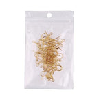 14K Gold Earring Hooks 50 PCS - Hypoallergenic Jewelry Making Supplies with Fish Hook, Ear Wires, Findings, and Hardware for DIY - color: Gold