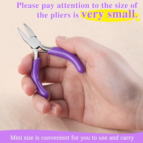 SPEEDWOX 3-Inch Duckbill Pliers - Mini Flat Nose Pliers with Smooth Jaws for Jewelry Making - style: Duckbill Pliers