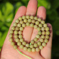 6mm Natural Stone Beads 65pcs Avocado Jade Polished Round Smooth Crystal Loose Gemstone Beads for Jewelry Making DIY Bracelet Necklace Earring Crafts Supplies - color: Avocado Jade 6mm-65pcs