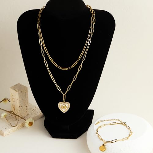 Swyabi 20 PCS Paperclip Chain Bracelet Necklace Kit Stainless Steel Charm Bulk Chains with Extender for DIY Jewelry Making Supplies Accessories (Gold + Steel） - color: 4x12mm Gold Silver