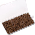 2000Pcs White Clay Beads Polymer Clay Spacer Beads Flat Beads 6mm Round Heishi Vinyl Beads for DIY Craft Gift Adults Bracelets Necklace Jewelry Making Earring Accessories (Brown) - color: Brown