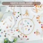 352 Pcs Assorted Charms for Jewelry Making,Mixed Enamel KC Gold Alloy Letter Pendants,Wholesale Bulk Jewelry Charms for DIY Necklace Bracelet Earring and Crafting - style: A3:Charms-252PCS