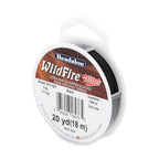 Beadalon Wildfire Ultra - Beading Thread, Beading Supplies for Crafters, Jewelry Makers, Beaders. Braided Fishing Line - size: 0.004 in / 20 yd, style: Black