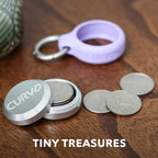 CURVD Premium Carrying Case Durable Travel Keychain Container, Medicine Pill Organizer, Travel Pill Box, Small Waterproof Holder for Pills, Earplugs, Compatible with Loop, Vibes & Eargasm - color: Honey