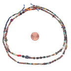 The Bead Chest Medley of Afghan Gemstone Beads 5mm Afghanistan Multicolor Mixed 16 Inch Strand