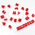 26PCS Large 6mm Hole Letter Beads, 20mm Acrylic Beads A to Z,for DIY Jewelry Making Kit Friendship Bracelet Key Chain and Bag Charm (26 A to Z Red) - color: 26 A to Z Red