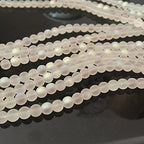 200 Pcs Matte Crystal Glass Beads Mermaid Aurora Beads with Hole Jewelry Making Crafts DIY 6mm - size: 6mm