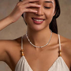Crystal Choker Necklaces for Women,4mm Handmade Natural Stone Choker Beaded Necklace Healing Crystal Necklace Gemstone Bead Necklaces for Women - color: Amazonite