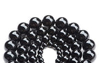 Bymitel 90 pcs Natural Genuine Real Round Loose Stone Beads Gemstone Spacers for Charm DIY Jewelry Making 15.5" per Strand 4mm (Black Onyx, 4mm) - color: Black Onyx, size: 4mm
