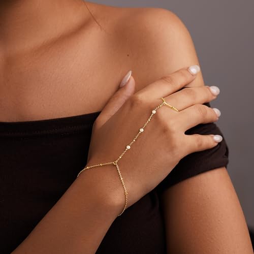 Gold Bracelets Set for Women Stack, Chunky Thick Bracelets Stack for Women Trendy, Simple Dainty Thin Gold Plated Cuff Stackable Bracelets With Beaded Cuban Paperclip Snake Rope Bangle Hand Chain Jewelry - style: Style 15-gold