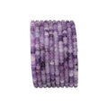 BEADIA Natural Light Amethyst Short Cylinder Beads 2x3mm 155pcs Tube Loose Semi Gemstone Beads for Jewelry Making Design - color: Light Amethyst