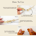 Everyday Elegance Solid 14K Yellow Gold Magnetic Clasp and Closures for Necklaces, Bracelets, Anklets | Converter with Spring Ring | 1 Clasp | 4.5mm Thickness - size: 1 Clasp ( 4.5 mm)