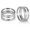 2 Pieces Jump Ring Opener Tool, Stainless Steel Split Connector Ring Opener and Closing Finger Tool for Jewelry Makers Craft Projects Supplies (17mm Silver) - color: 17mm Silver 2pcs