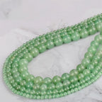4mm 200pcs Natural Stone Round Beads Green Aventurine Genuine Stone Beading Loose Gemstone DIY Charm Smooth Beads for Bracelets Necklaces Earrings Hole Size 1mm (Green Aventurine 4mm) - color: Green Aventurine, size: 4mm
