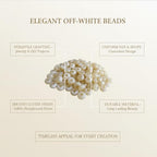 Large Hole Beads for Jewelry Making-100pcs 14mm European Rondelle Spacer Beads,Big Hole Craft for Bracelets(Beige) - color: Beige