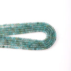 Faceted Natural Blue Crystal 2-3mm Cube Square Loose Beads Gemstone Small Loose Beads Healing Crystal Energy Stone for DIY Jewelry Making 15" - color: Blue Crystal