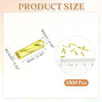 uxcell 1500Pcs Glass Bugle Seed Beads, 6x2mm Mini Long Tube Seed Beads Tube Loose Glass Seed Spacer Bead for DIY Earring Bracelets Necklace Jewelry Making Embroidery, Lemon Yellow - color: Lemon Yellow
