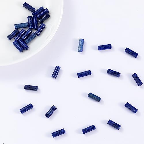 Natural Lapis Lazuli Cylinder Tube Beads 4x13mm 38cm/str Loose Semi Gemstone Stone Beads for Making Bracelets Necklace Earrings - color: Lapis Lazuli, size: 4x13mm Cylinder