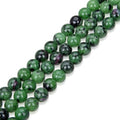90pcs Adabele Natural Ruby Zoisite Green Anyolite Healing Gemstone 4mm (0.16 inch) Small Round Beads Gem Stone Spacer for Jewelry Making GY13-4 - color: Ruby Zoisite, size: 4mm (90pcs/1 Strand)