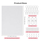 Auihiay 125PCS Shrink Dink Sheets Keychains Kit, 12PCS Shrinky Papers with Keychains and Open Jump Rings for DIY Shrinky Art Keychain Making, Halloween & Christmas Craft Decor - size: 125PCS