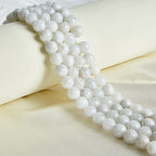 60pcs 6mm Moonstone Beads Natural Gemstone Beads Round Loose Beads for Jewelry Making - color: Moonstone, size: 6mm