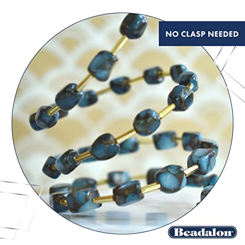 Beadalon Carbon Steel Memory Wire, Round, Medium Bracelet, Silver Plated, 1 oz, Approx. 73 coils - color: Silver Plated, size: Bracelet - Medium, style: Bracelet - 1 oz, approx 73 coils