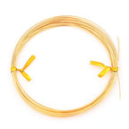 BEADIA 18K Gold Plated Wire 0.7mm 5 Meters Bead Cord for Bracelet Necklace Charm Beading Jewelry Making Findings - size: 0.7mm, style: 18K Gold