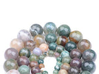 Bymitel 90 pcs Natural Genuine Real Round Loose Stone Beads Gemstone Spacers for Charm DIY Jewelry Making 15.5" per Strand 4mm (Indian Agate, 4mm) - color: Indian Agate, size: 4mm