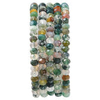BEADIA Natural Indian Agate Beads 4x2mm 120pcs Faceted Rondelle Loose Semi Gemstone Beads for Jewelry Making Design - color: Indian Agate