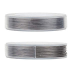 BENECREAT 7 Strands 260FT 0.46MM Stainless Steel Bead String Wire Tarnish Resistant Steel Wire for Necklace Bracelet Making - color: Stainless Steel, size: 0.46mm - 7 Strands