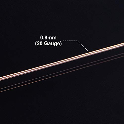 BENECREAT 20 Gauge 32 Yards Jewelry Beading Wire Tarnish Resistant Copper Wire for Beading Wrapping and Other Jewelry Craft Making - color: Copper, size: 20 Gauge