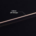 BENECREAT 20 Gauge 32 Yards Jewelry Beading Wire Tarnish Resistant Copper Wire for Beading Wrapping and Other Jewelry Craft Making - color: Copper, size: 20 Gauge