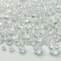 600pcs Crystal Glass Beads 3mm 4mm 6mm 8mm 10mm Rondelle Faceted Crystal Beads Spacer Beads for Necklace Bracelet Earrings DIY Jewelry Crafts Making Supplies(Clear AB) - color: Clear AB