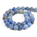 36pcs 10mm Natural Blue Aventurine Gemstone Round Spacer Loose Stone Beads for Jewelry Making 15.5" 1 Strand (Blue Aventurine, 10mm 36Beads) - color: Blue Aventurine, size: 10mm 36Beads