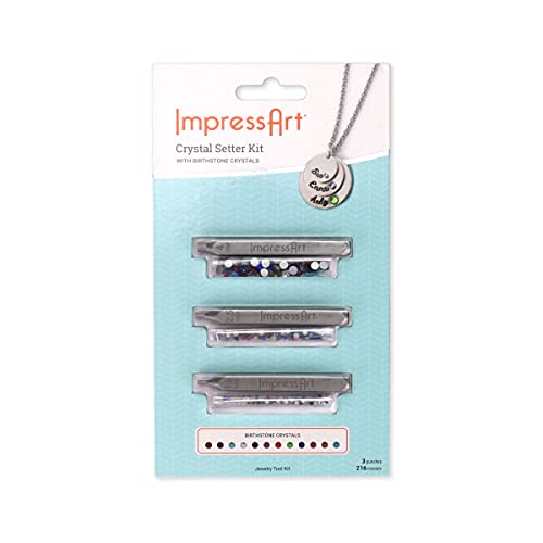 ImpressArt - Ring Making Kit for Metal Stamping Rings, Jewelry Making, Gifts and DIY Projects (Birthstone Bundle, Standard Kit) - color: Standard Kit, size: Birthstone Bundle