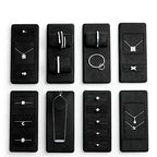 Oirlv Premium Black Microfiber Jewelry Display Tray Jewelry Display Set for Selling Small Bracelet Bangle Display Tray(TT07004) - size: Bracelet/Bangle tray