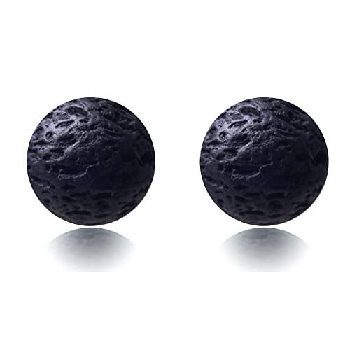 150PCS 6MM Black Lava Bead Natural Volcanic Gemstones Round Loose Beads for DIY Jewelry Making Energy Healing Power Stones - color: Black Lava Volcanic, size: 6mm