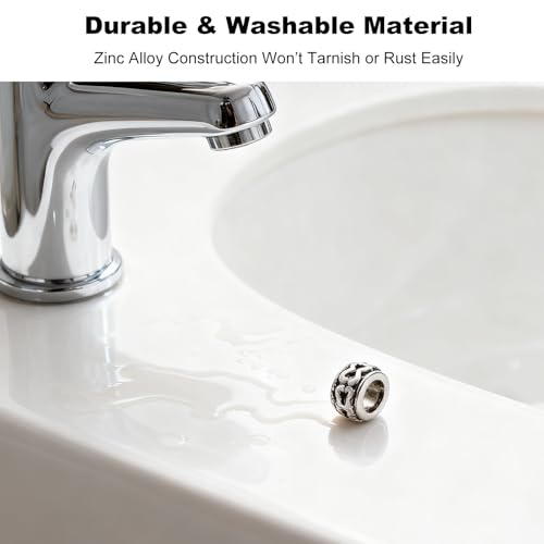 100 Pieces Antique Silver Spacer Beads, 6mm Large Hole Beads, Metal Rondelle Bead For Jewelry Making, European Spacers For Bracelets, Craft Supplies
