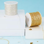 Kyutong 65.6 Feet Stainless Steel Jewelry Making Chains Bulk on Spool 2 Rolls Cross Cable Chain Links Gold Silver Craft Jewelry Supplies with Lobster Clasps Jump Rings for DIY Handcraft - color: Cable Chain