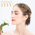 Bylion 400 Pieces Stainless Steel Earring Hooks, Fish Hooks Ear Wires French Wire Hooks, Coil and Ball Style Nickel-Free Ear Wires for Jewelry Making, Gold - color: Gold